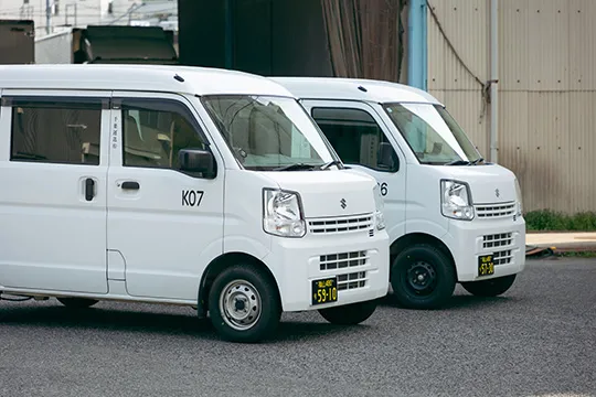 千葉運送有限会社の軽貨物配送車両
